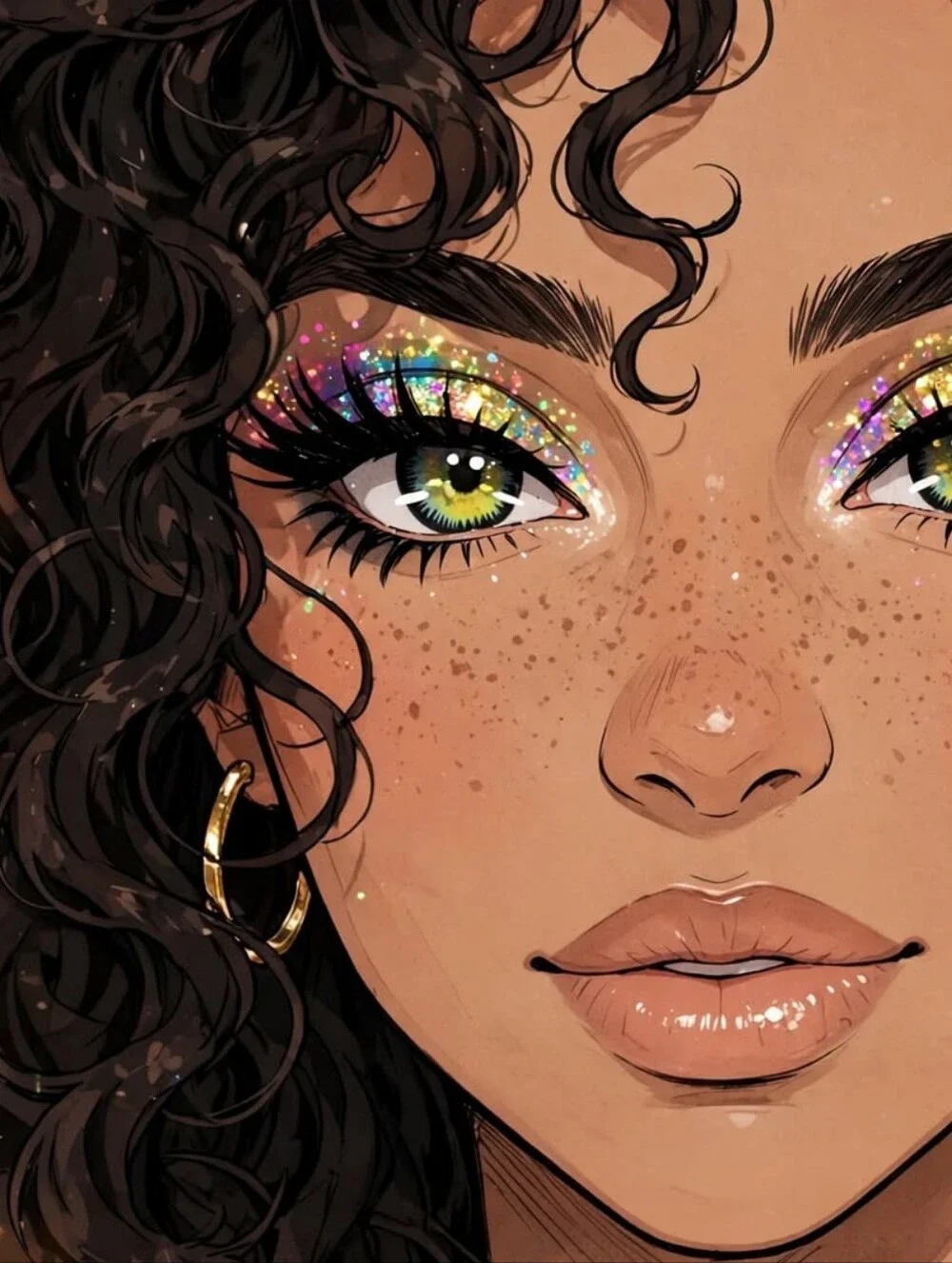 Yellow Green Vampire Color Eye Wear Lenses - Costume Enhancements